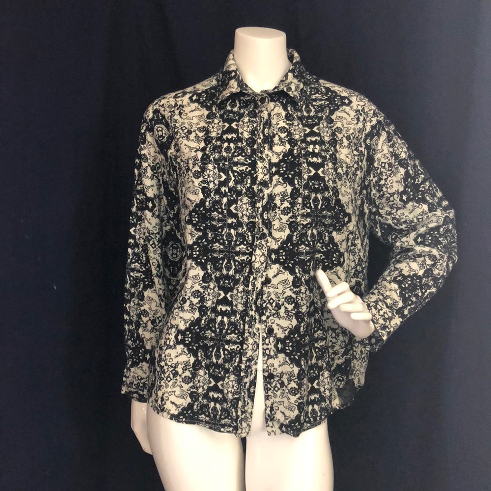 J Crew Dark print shirt